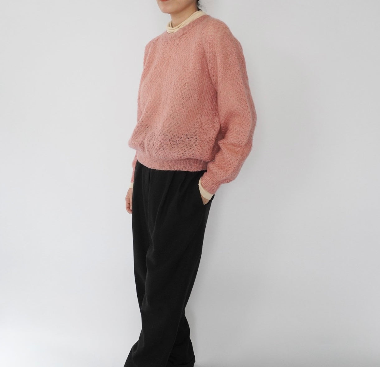80s Pink Knit