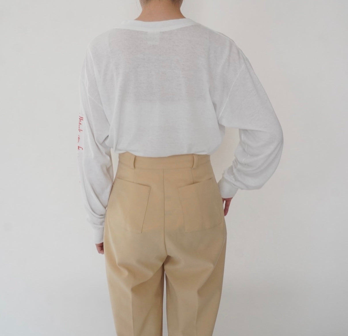 80s Printed Long Sleeves T-shirt Made in USA