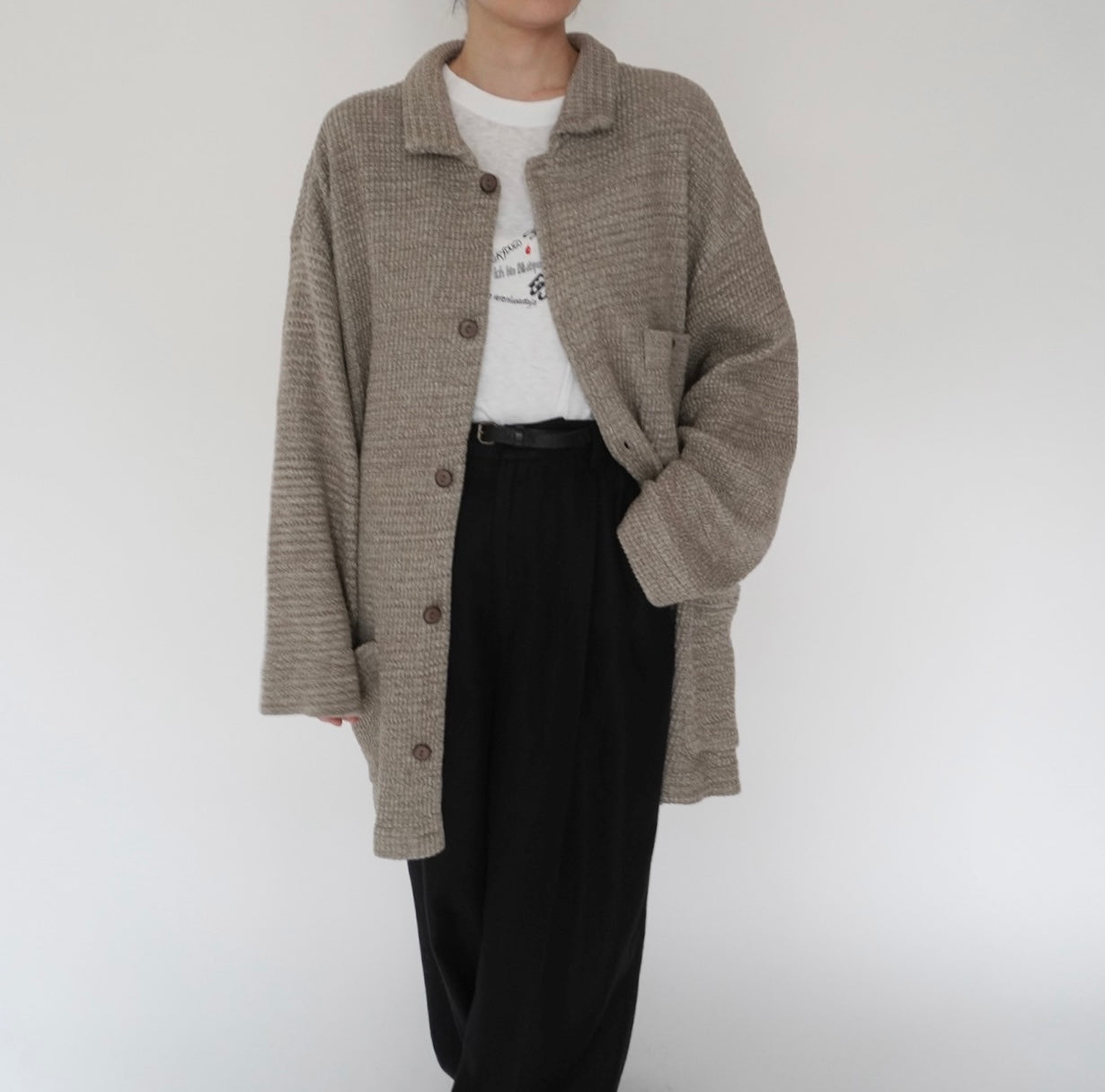 90s Cotton Long Jacket