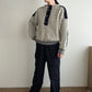 80s Black x White Knit Made in  Norway