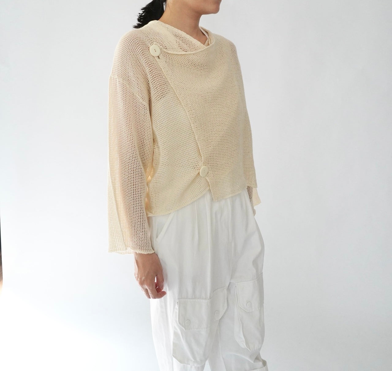 80s "garconne by yokohama" Cotton Cardigan,Jacket