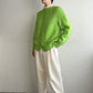 80s Light Green Knit Cardigan