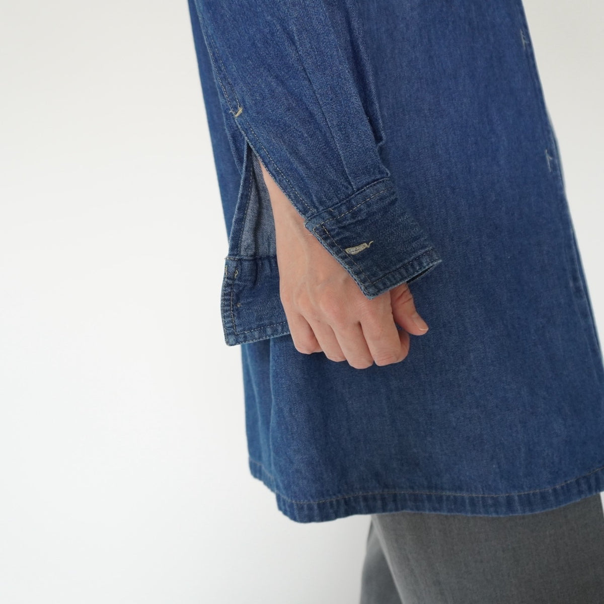 90s Denim Long Shirt