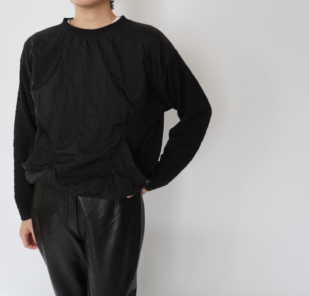 90s Nylon×Cotton Top