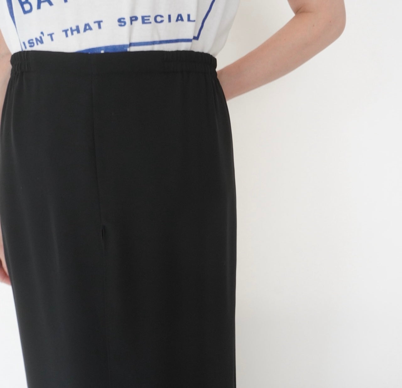 90s Slit Design Wide Pants