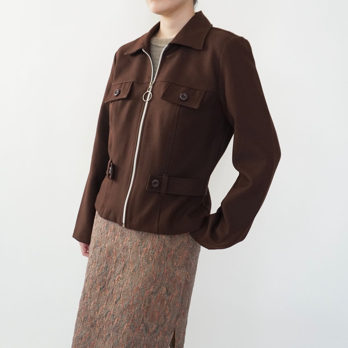 90s Brown Light Jacket Made in USA