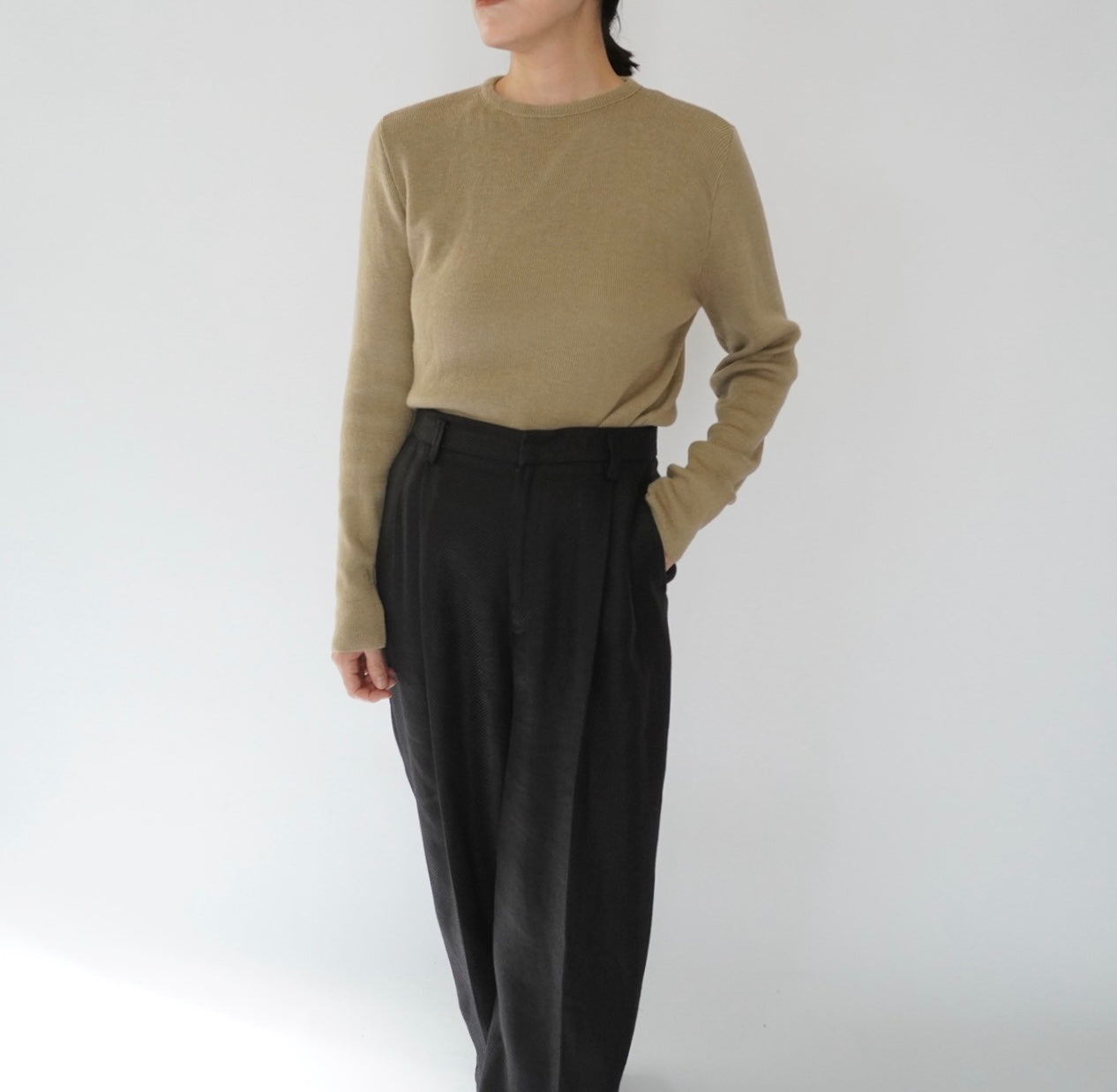80s Beige Top