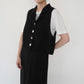 90s Black Sleeveless Shirt