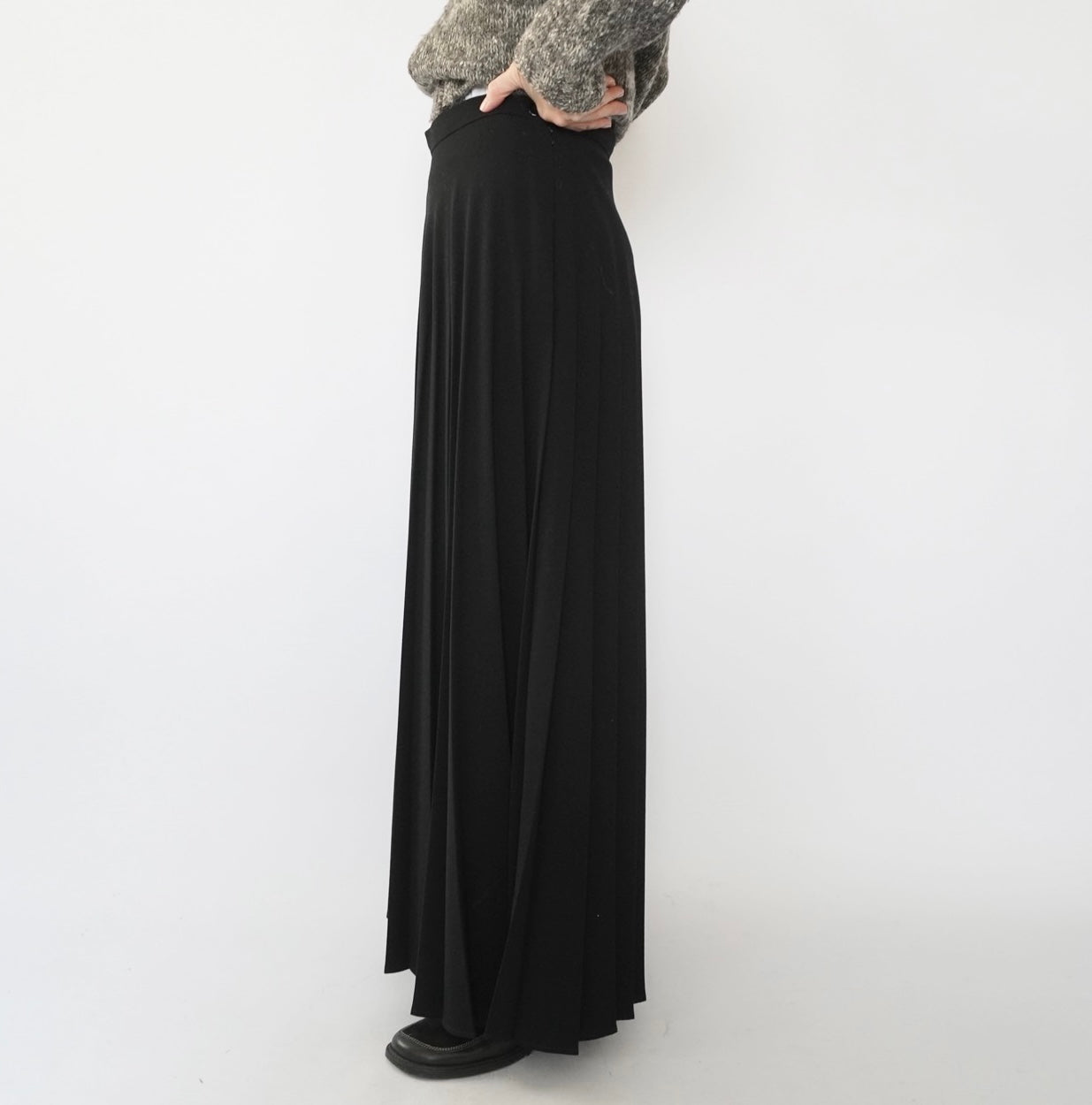 90s Maxi Pleats Skirt Made in USA