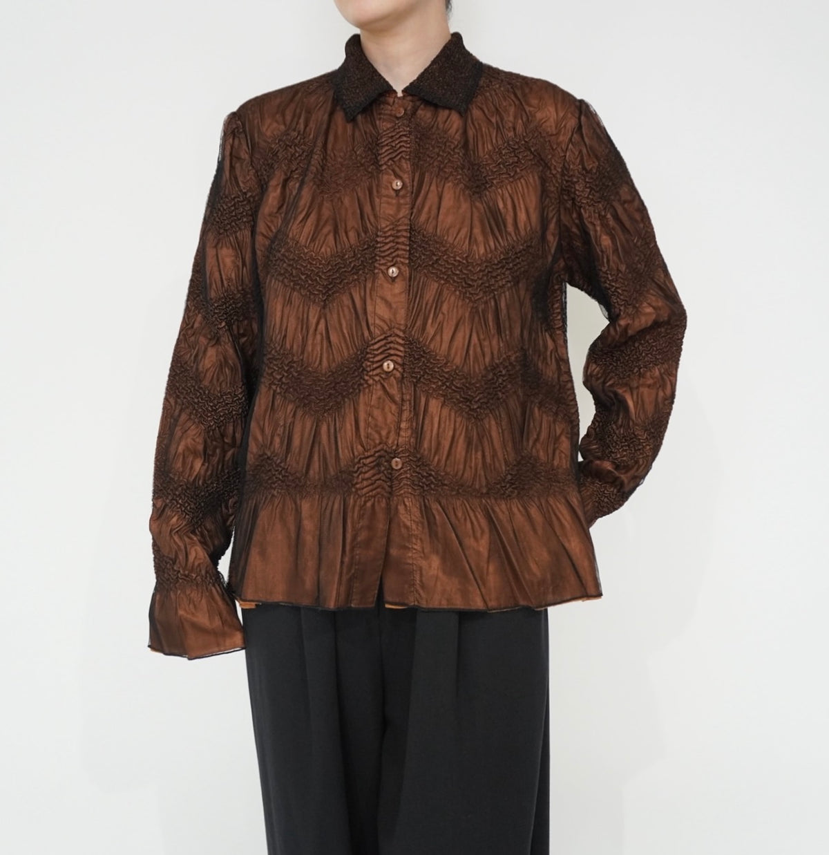 90s Pleat Design Shirt