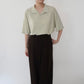 90s Light Green Ribbed Top