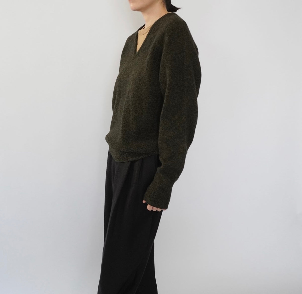 60s Pure Wool V Neck Knit Made in Ireland