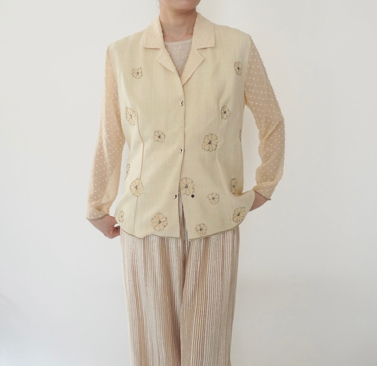 90s "Deborah Cross" Design Light Jacket