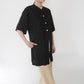 90s Black Long Blouse