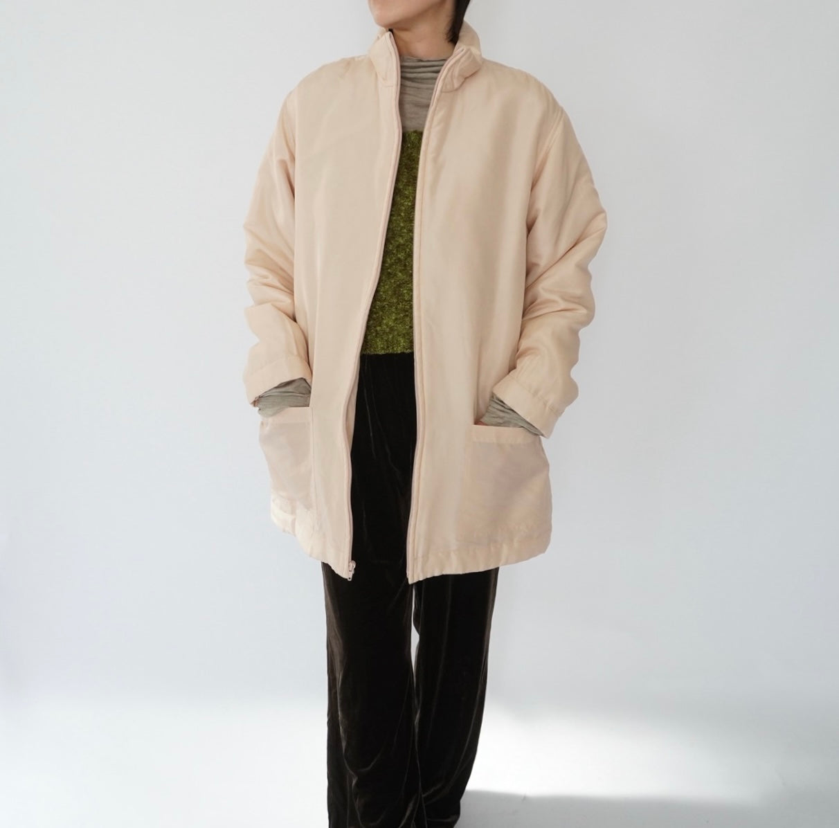 90s Silk Puffer Jacket