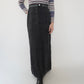 90s EURO Ribbed Knit Maxi Skirt