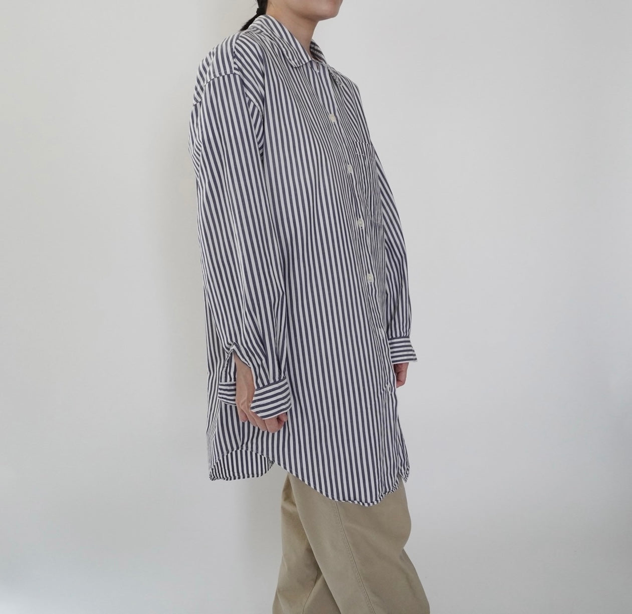 90s "GAP" Striped Long Cotton Shirt