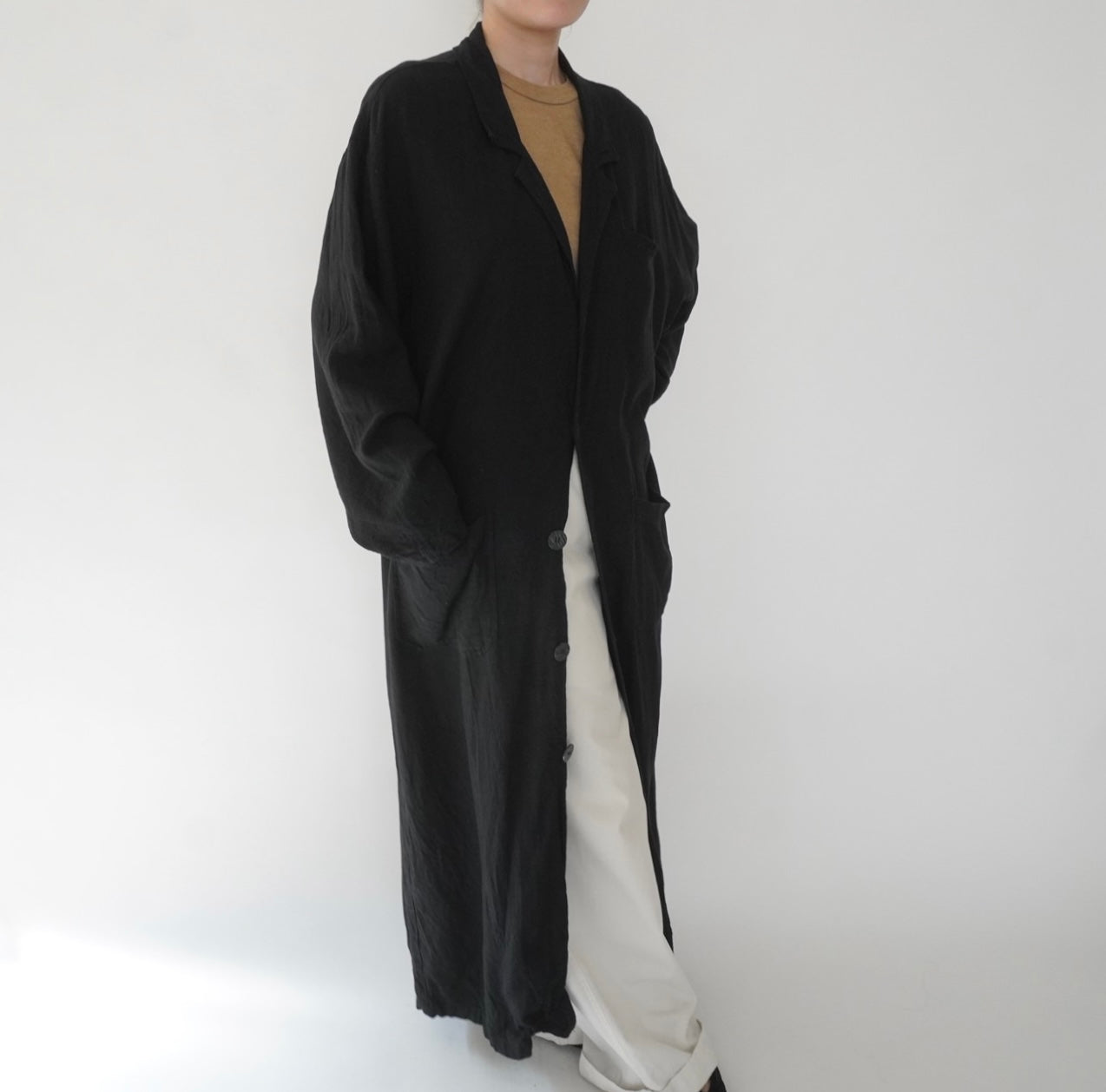 90s Linen Coat