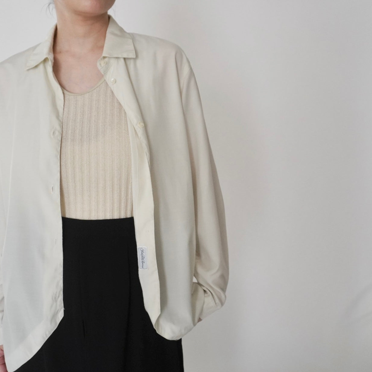 80s "finity x SAKS FIFTH AVENUE" Design Shirt Made in USA