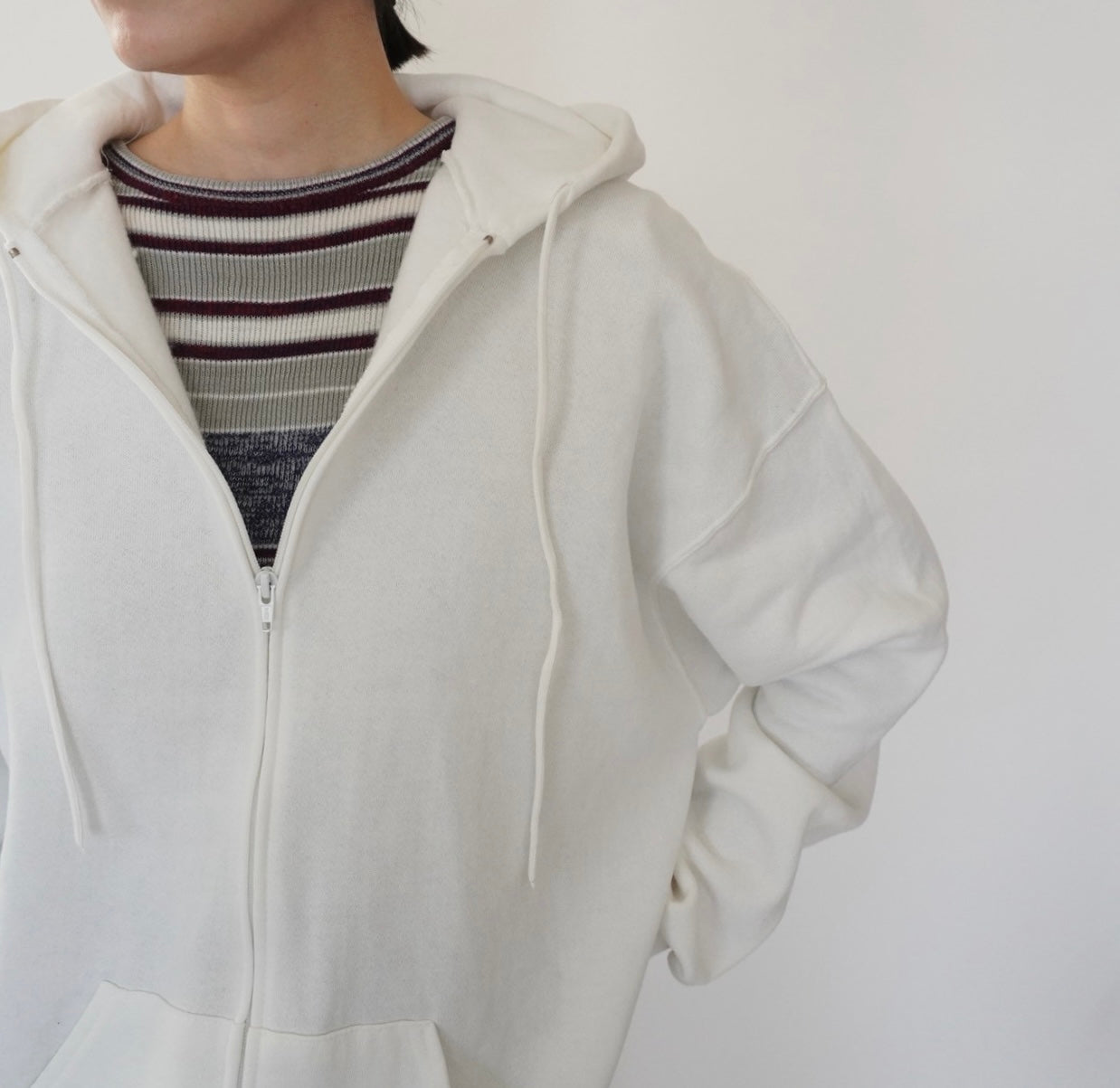 90s "Russell Athletic" Hooded Zip Sweater Made in USA