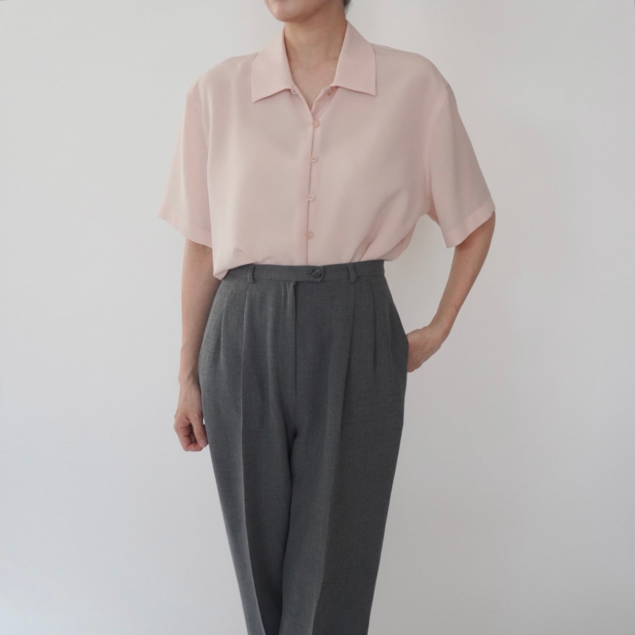 90s Light Pink Shirt