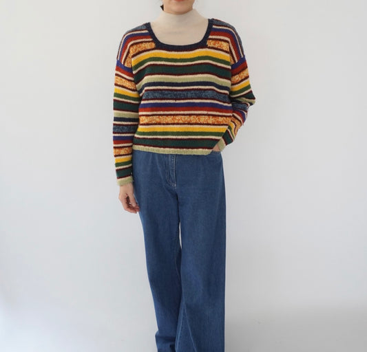 80s Multi Striped Knit