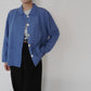 90s Linen Shirt Jacket