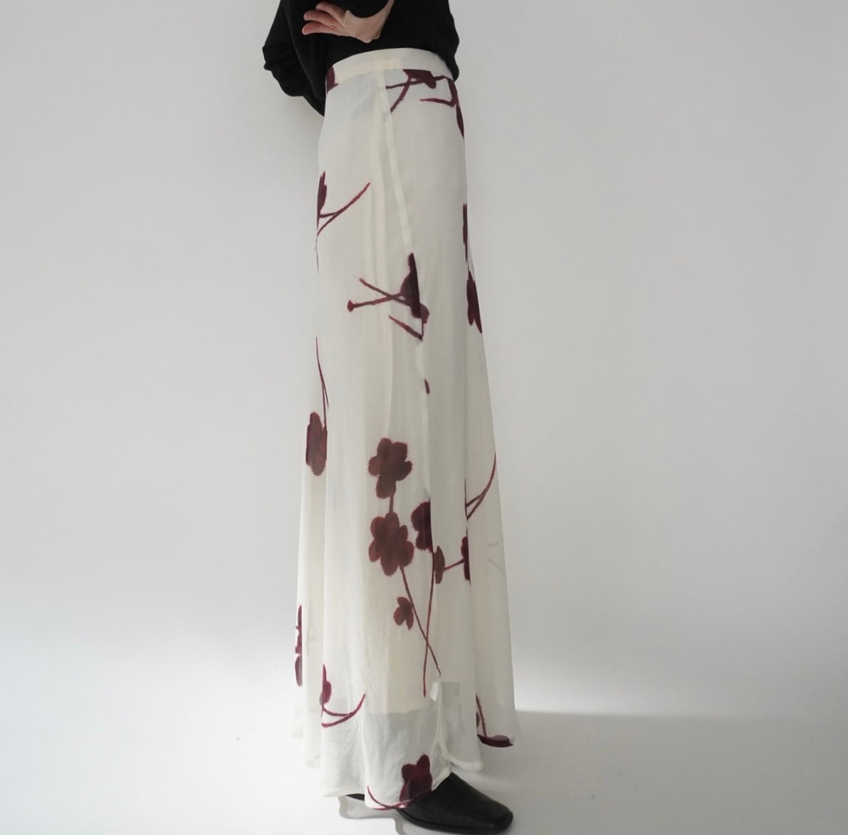 90s EURO Printed Skirt