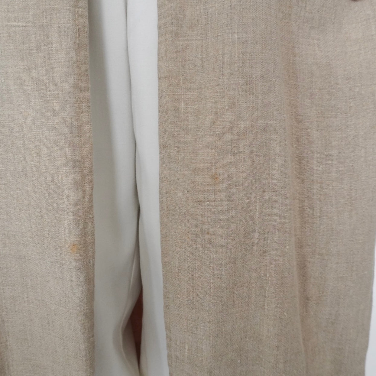 80s Linen Design Coat Made in USA