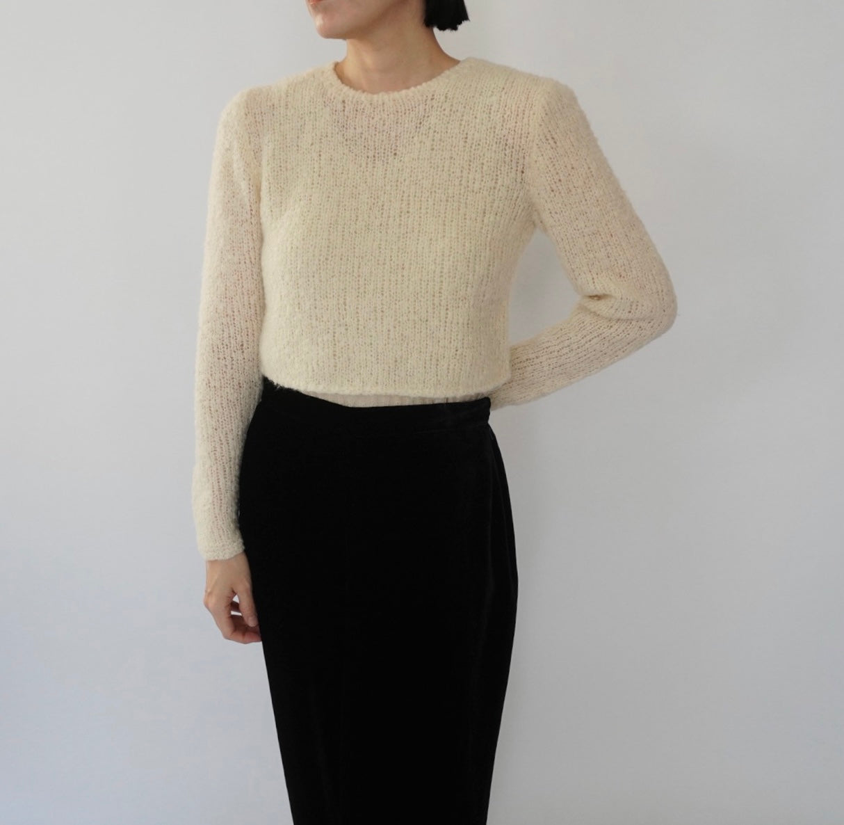 90s Cropped Light Knit