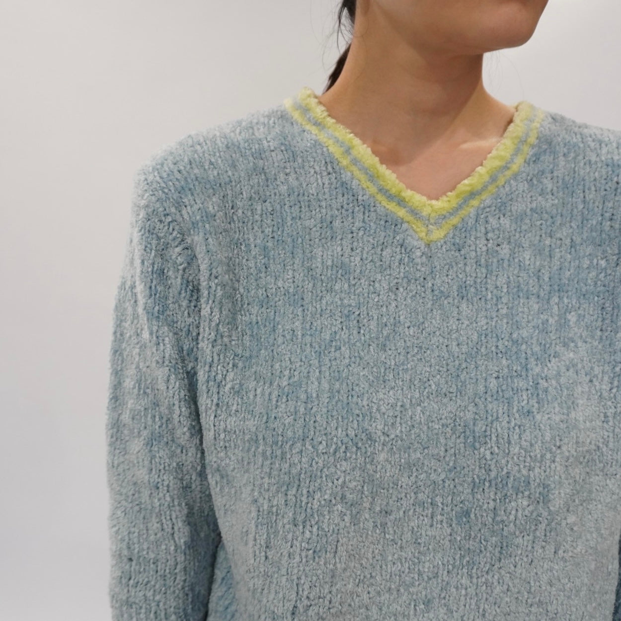90s Light Blue Top