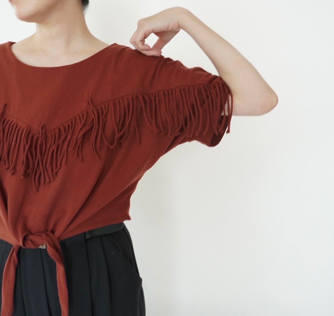 90s Fringe Design Top Made in USA