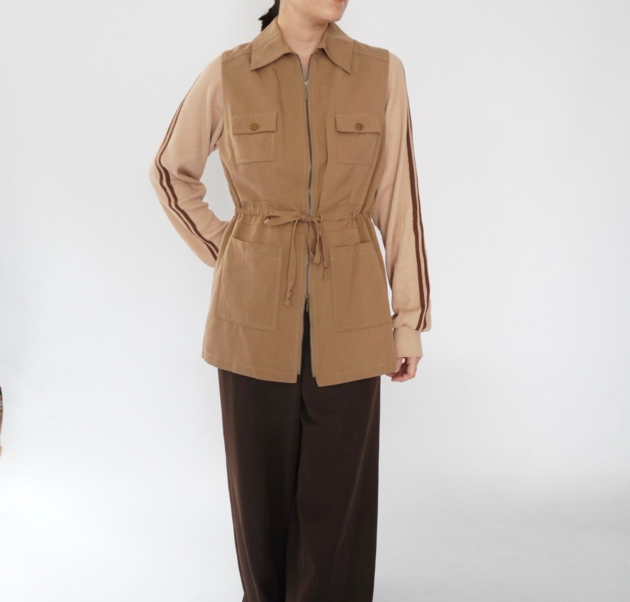 90s Design Zipped Vest