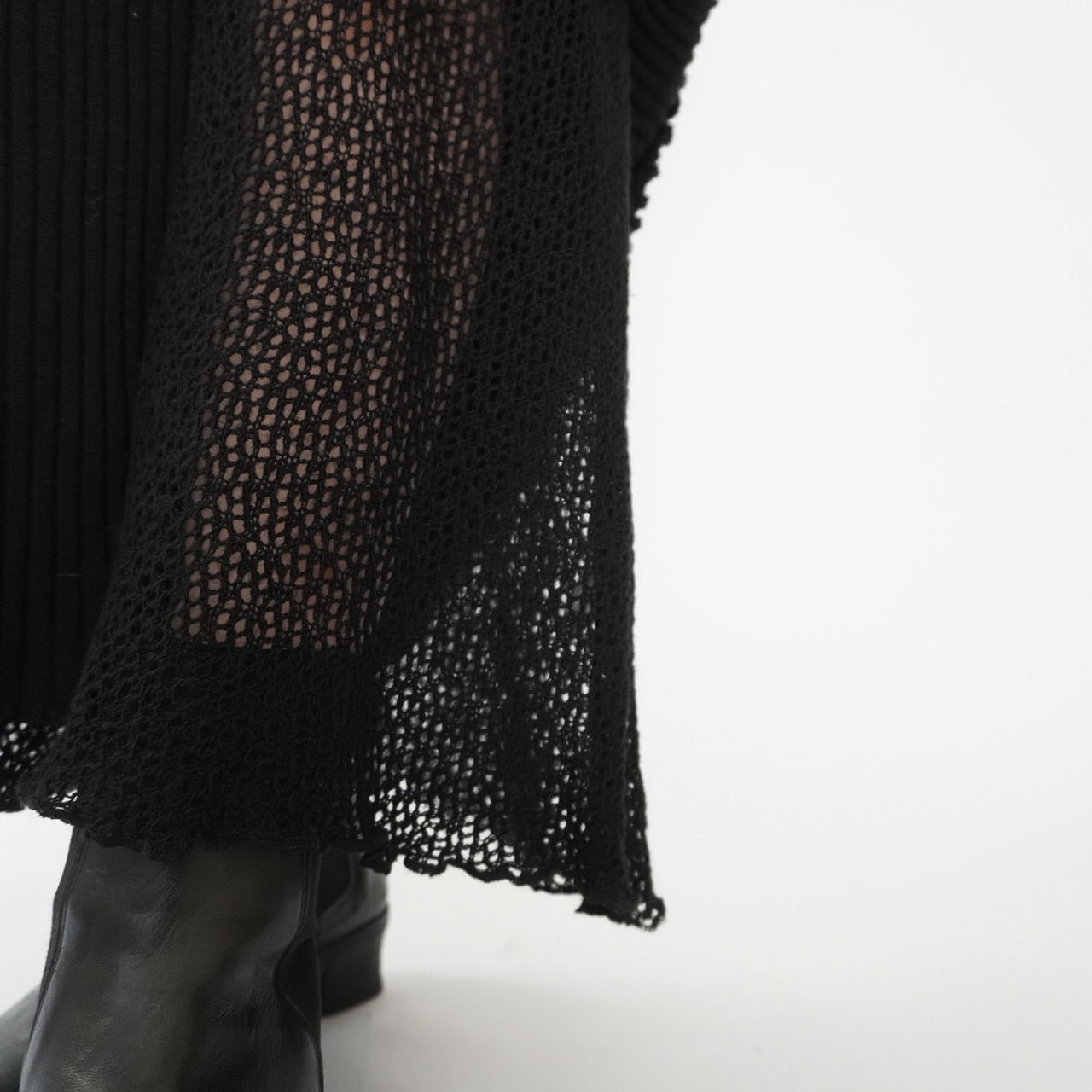 90s Design Ribbed Skirt Made in Italy