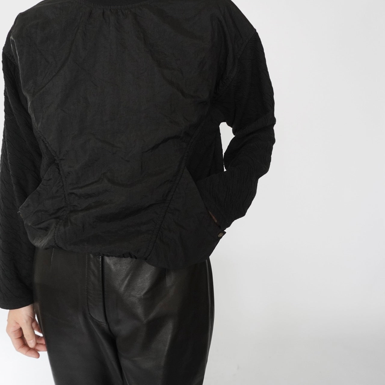 90s Nylon×Cotton Top