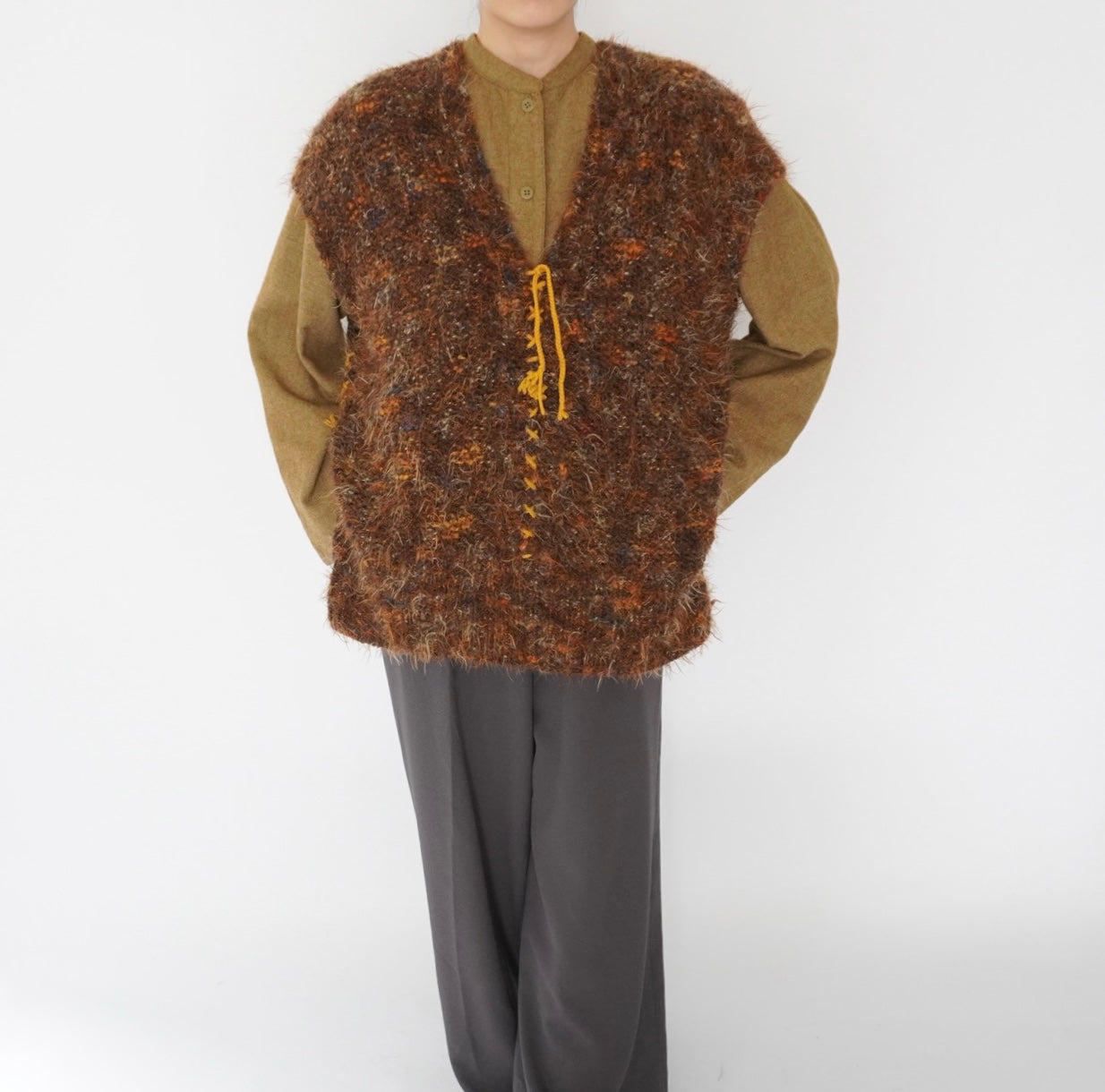 80s Design Mix Knit Vest