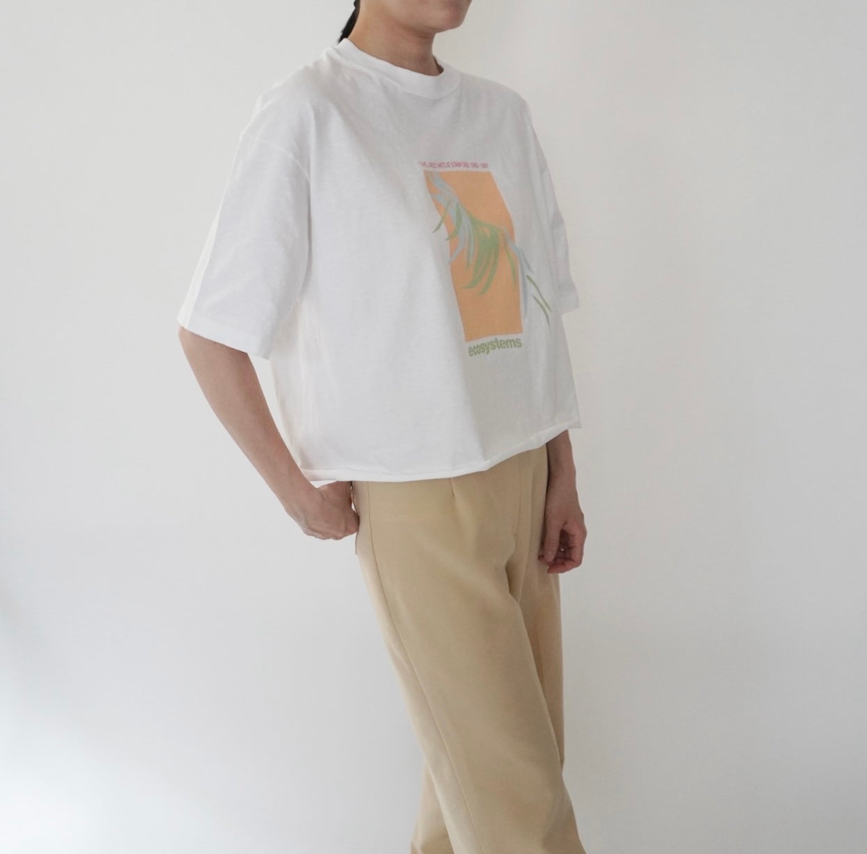 80s Printed Cut Off T-shirt Made in USA