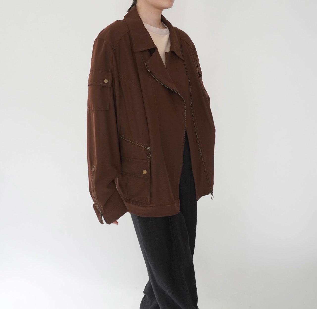 90s Design Brown Jacket