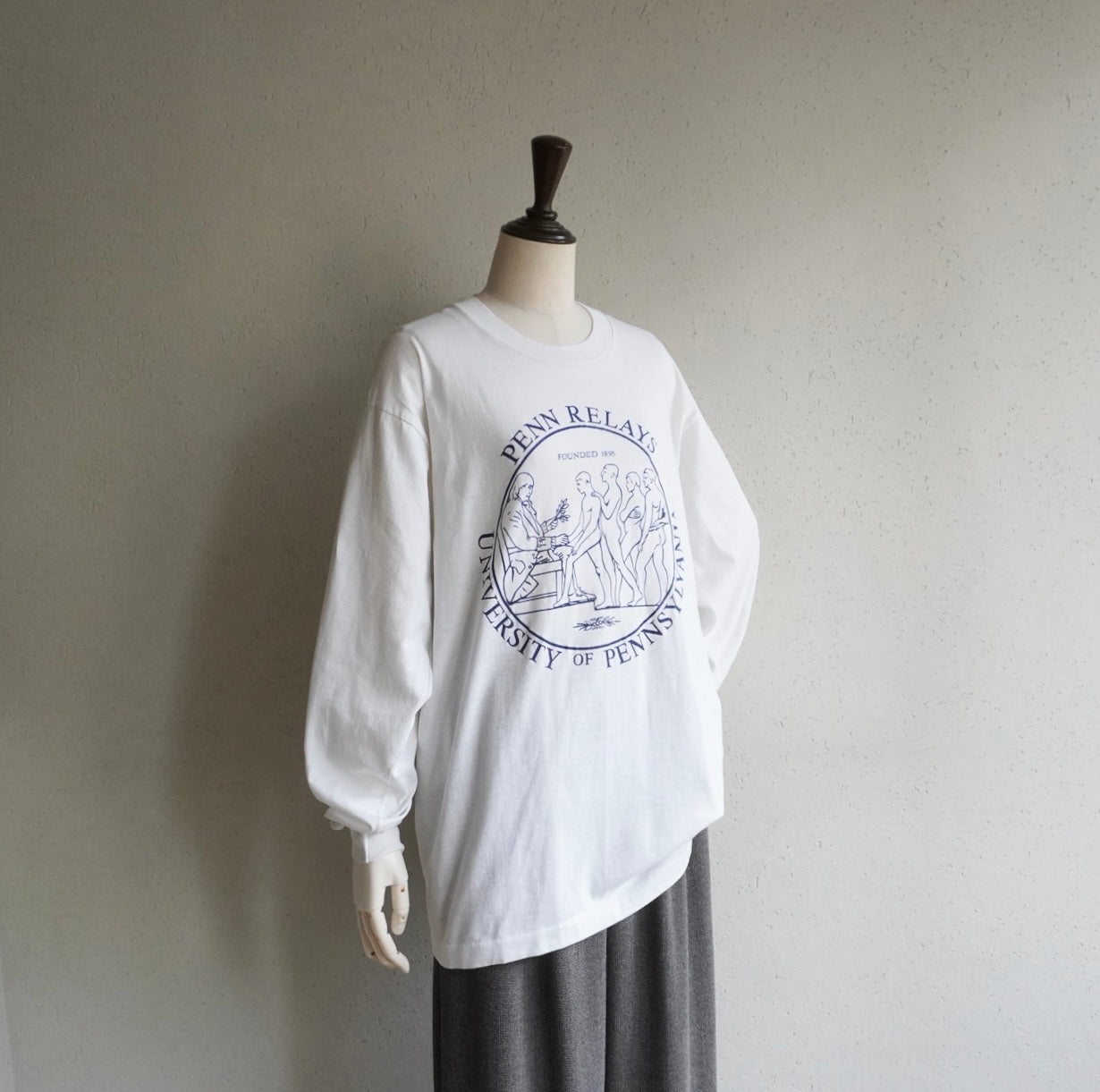 90s Printed Long Sleeves T-shirt