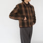 90s Wool Shadow Plaid Jacket