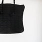 40s Woven Black Bag