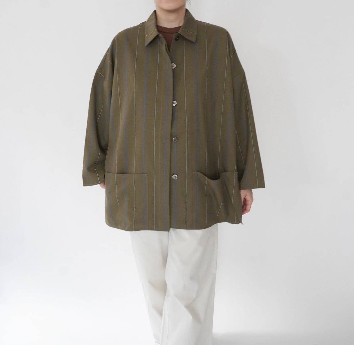 80s Striped Light Jacket Made in Italy
