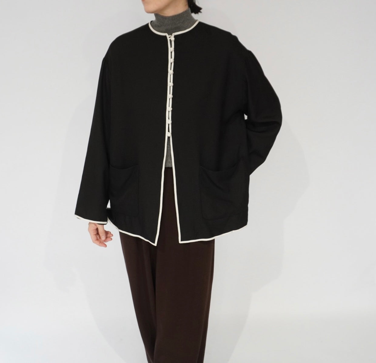 80s Design Silk Blouse,Jacket Made in USA