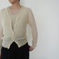 90s Ivory Knit Cardigan