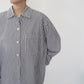 90s "GAP" Striped Long Cotton Shirt
