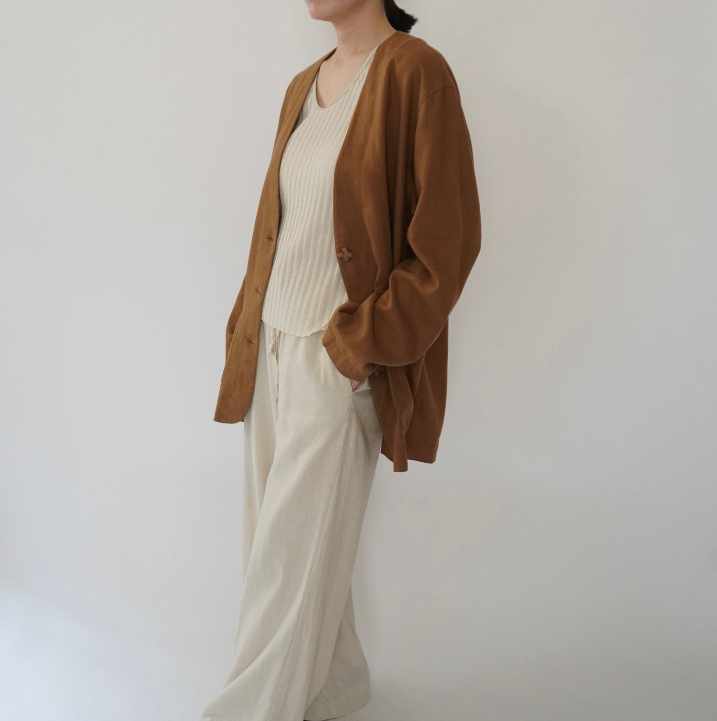 90s Design Linen Jacket