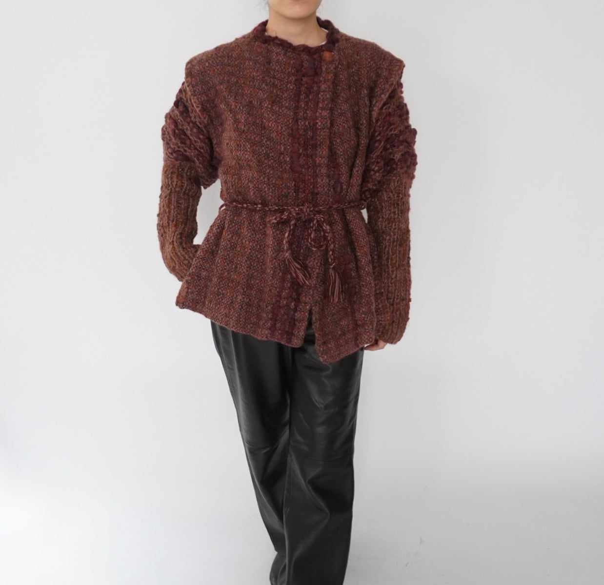 70s80s Woven Knit Jacket