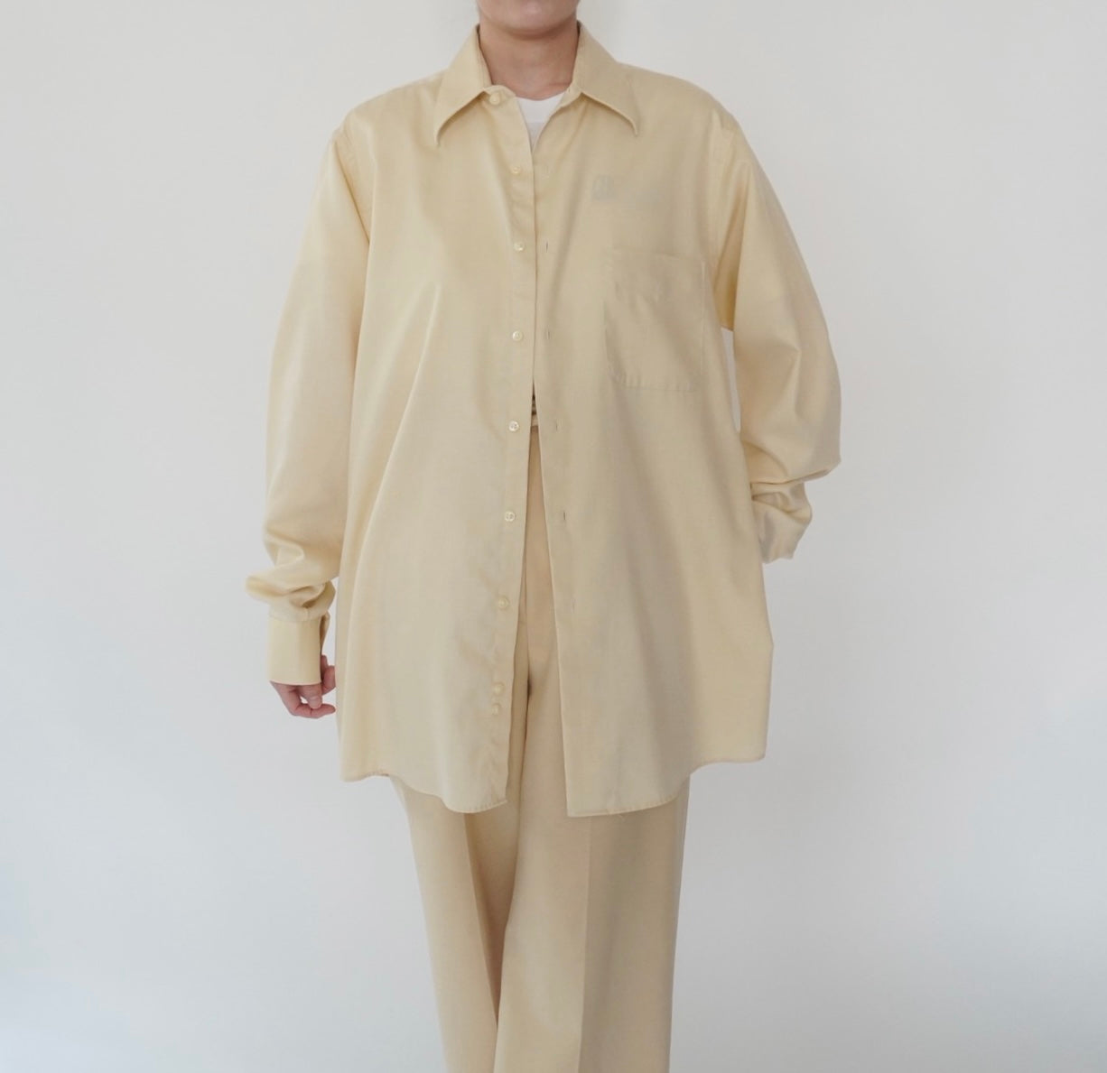 "Geoffrey Beene" Cream Shirt