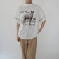 90s  Zebra Printed Mock Neck T-shirt