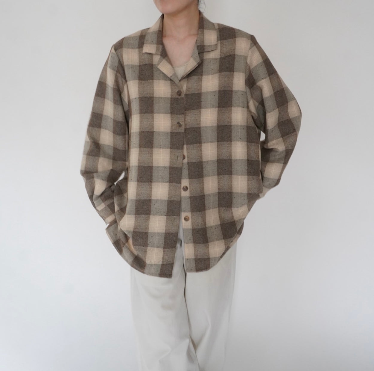 90s Plaid Shirt Jacket